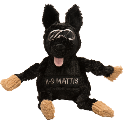 HuggleCause™, Project K-9 Hero, K-9 Mattis Knottie® Plush Dog Toy, Large